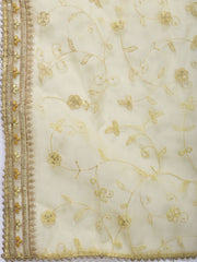 Neck Embroidery Tissue Unstitched Suit With Dupatta