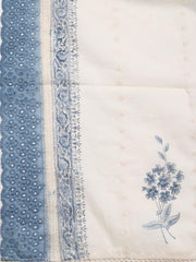 Printed Cotton Blend Blend Unstitched Suit Piece With Dupatta