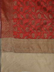Banarasi Chanderi Unstitched Suit With Dupatta