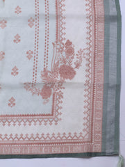 Printed Linen Unstitched Suit With Dupatta