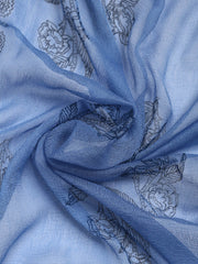 Printed Cotton Blend Unstitched Suit With Dupatta