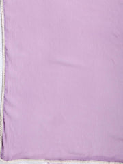 Neck Embroidered Chanderi Unstitched Suit With Dupatta