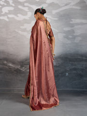 Embroidered Burberry Saree