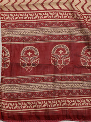 Printed Cotton Blend Unstitched Suit With Dupatta