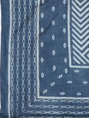 Printed Cotton Blend Unstitched Suit With Dupatta