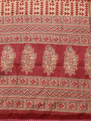 Printed Cotton Blend Unstitched Suit With Dupatta