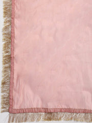 Patch Neck Organza Unstitched Suit Piece With Dupatta