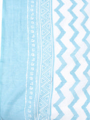 Printed Cotton Blend Unstitched Suit With Dupatta