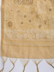 Woven Chanderi Unstitched Suit With Dupatta