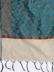 Woven Chanderi Unstitched Suit With Dupatta