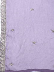 Neck Embroidered Tissue Unstitched Suit With Dupatta