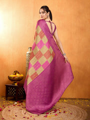 Zari Border Booti Woven Art Silk Saree