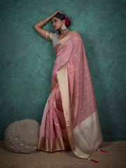 Woven Border Art silk Saree