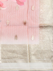 Neck Embroidered Tissue Unstitched Suit Piece With Dupatta