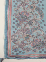 Floral Printed Muslin Unstitched Suit Piece With Dupatta