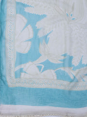 Neck Work Cotton Blend Unstitched Suit With Dupatta