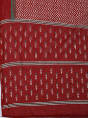 Neck Work Printed Cotton Blend Unstitched Suit With Dupatta