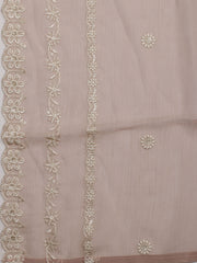 All Over Embroidered Chiffon Unstitched Suit With Dupatta