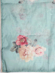 Printed Linen Unstitched Suit Piece With Dupatta