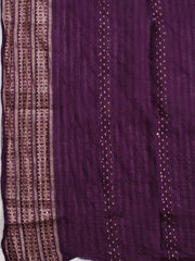 Neck Embroidered Chanderi Unstitched Suit Piece With Dupatta