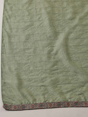 Neck Embroidery Cotton Blend Unstitched Suit Piece With Dupatta