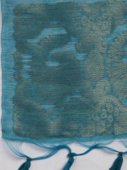 Woven Chanderi Unstitched Suit Piece With Dupatta