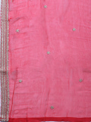 Printed Crepe Unstitched Suit With Dupatta