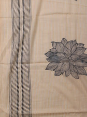 Printed Cotton Blend Unstitched Suit With Dupatta