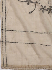 Woven Cotton Blend Unstitched Suit Piece With Dupatta