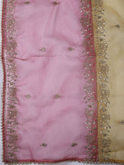 Embroidery Chanderi Unstitched Suit With Dupatta