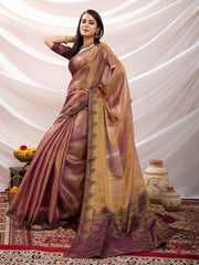 Woven Design Cotton Linen Saree