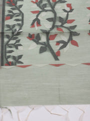 Jamdani Chanderi Unstitched Suit Piece With Dupatta