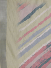 Printed Linen Unstitched Suit Piece With Dupatta