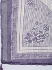 Printed Linen Unstitched Suit Piece With Dupatta