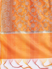 Woven Chanderi Unstitched Suit With Dupatta