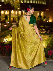 Sequence Embroidery Art Silk Saree