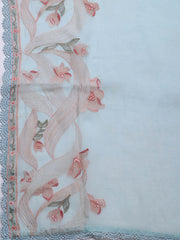 Embroidery Chanderi Unstitched Suit With Dupatta