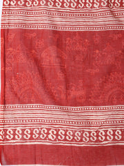 Printed Cotton Blend Unstitched Suit With Dupatta