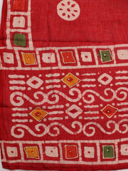 Printed Cotton Blend Unstitched Suit With Dupatta