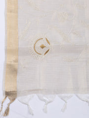 Plain Tissue Unstitched Suit Piece With Dupatta