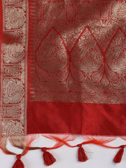 Woven Chanderi Unstitched Suit With Dupatta