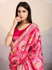 Zari Jaal Woven Art Silk Saree