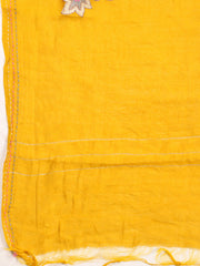 Neck Embroidered Cotton Blend Unstitched Suit With Dupatta