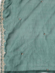 Embroidered Muslin Unstitched Suit With Dupatta