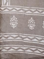 Printed Chanderi Unstitched Suit Piece With Dupatta