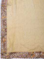 Neck Embroidered Cotton Blend Unstitched Suit With Dupatta