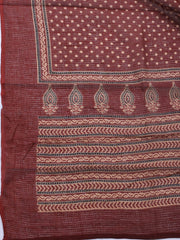 Printed Cotton Blend Unstitched Suit Piece With Dupatta