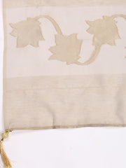 Printed Chanderi Unstitched Suit Piece With Dupatta