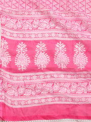 Printed Cotton Blend Unstitched Suit With Dupatta