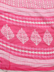 Printed Cotton Blend Unstitched Suit With Dupatta